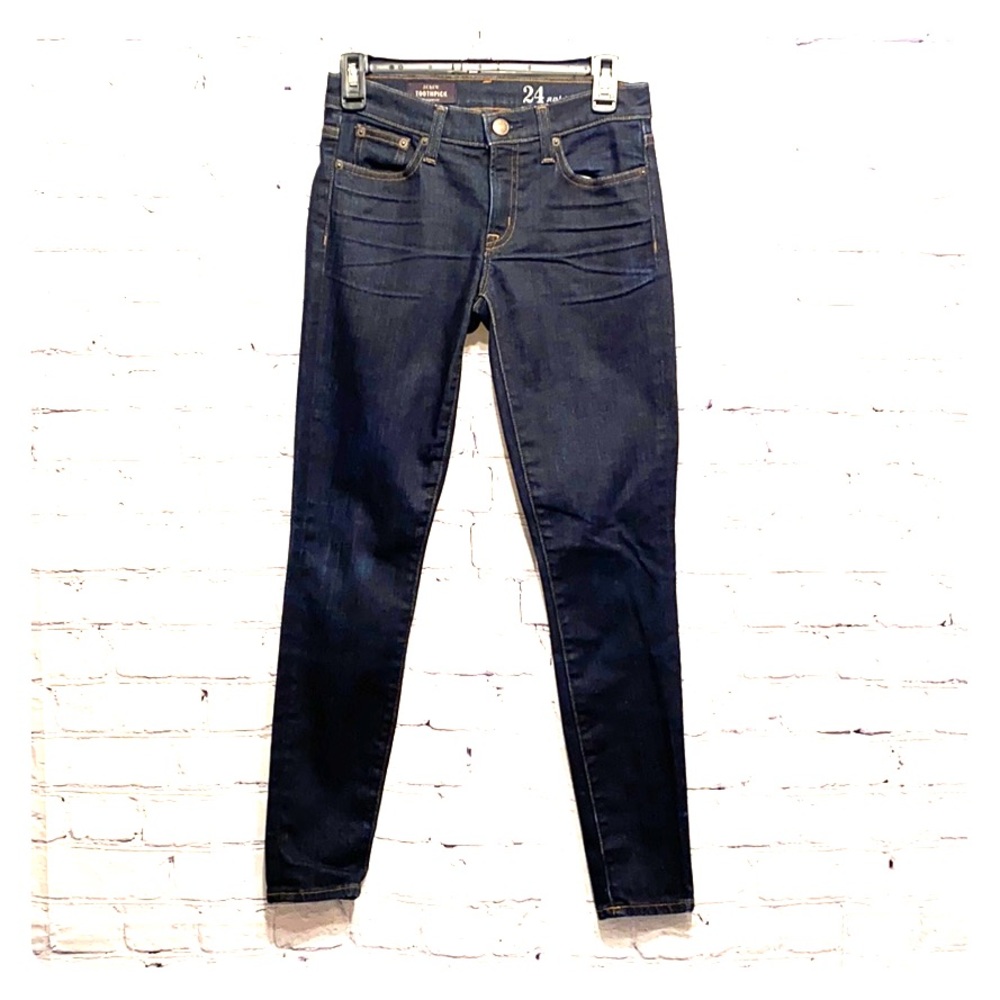 J. Crew Dark Wash Skinny Toothpick Ankle Jeans